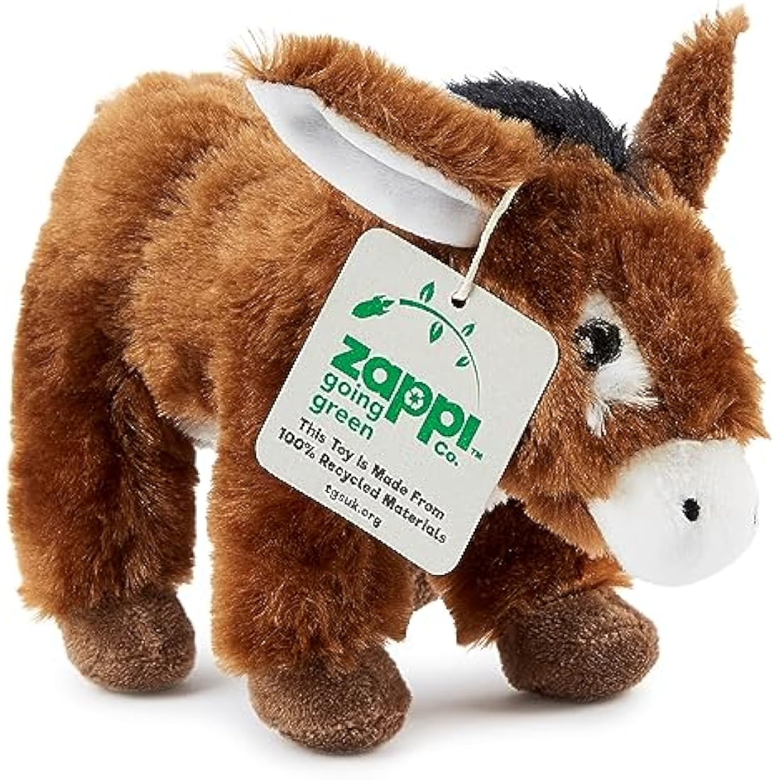 Zappi Co Farm Animal Plush Set – 3 Pack Soft Donkey, Lamb & Pig Toys