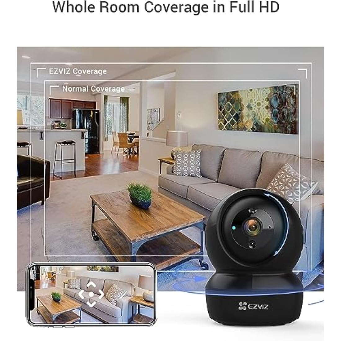 EZVIZ C6N 1080P Indoor Security Camera – 360° Smart Tracking & Night Vision