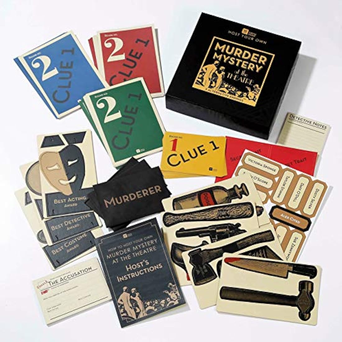 Talking Tables Murder Mystery Game - Reusable Party Kit for 5-13 Players