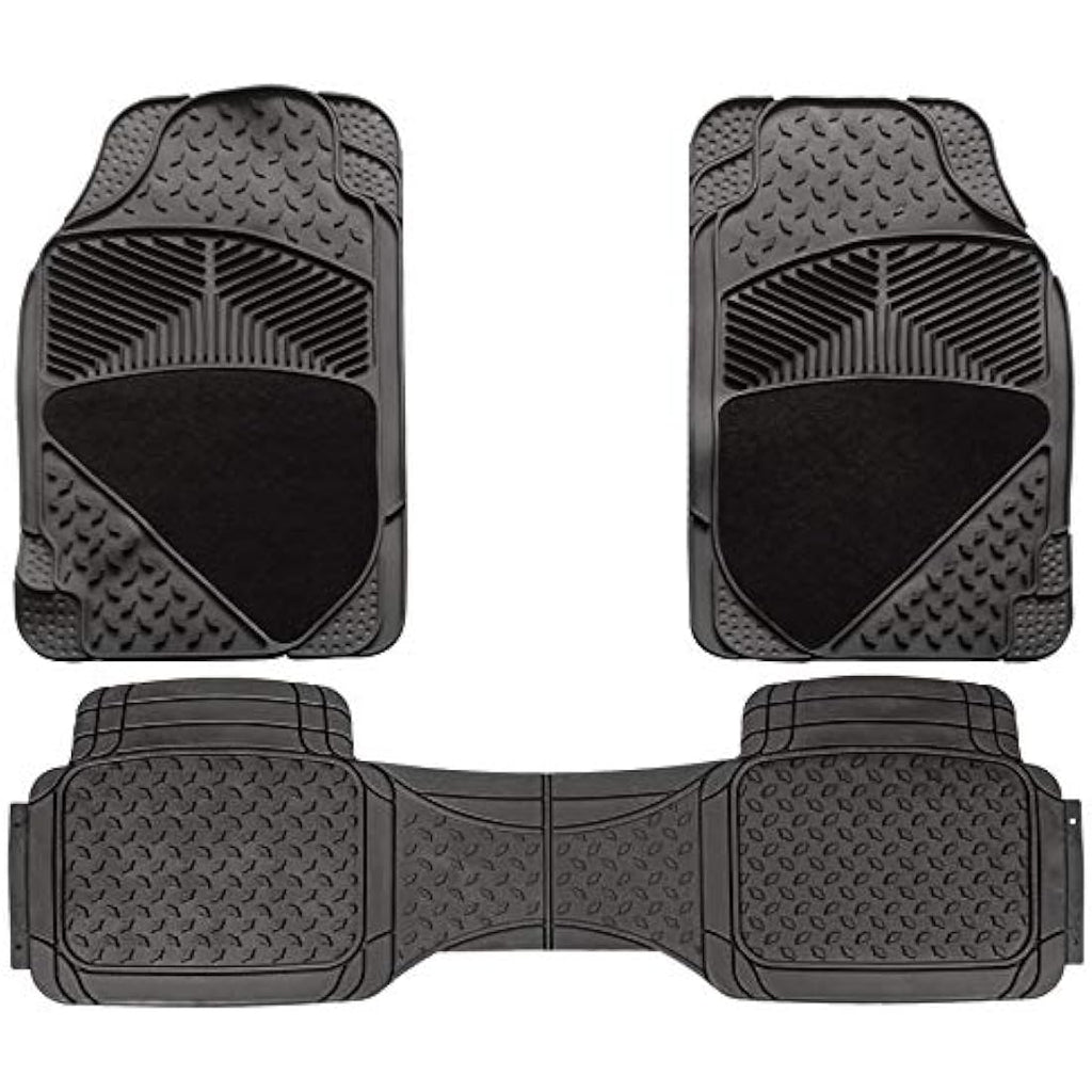 Universal Waterproof Heavy Duty Rubber Car Floor Mats – 3pc