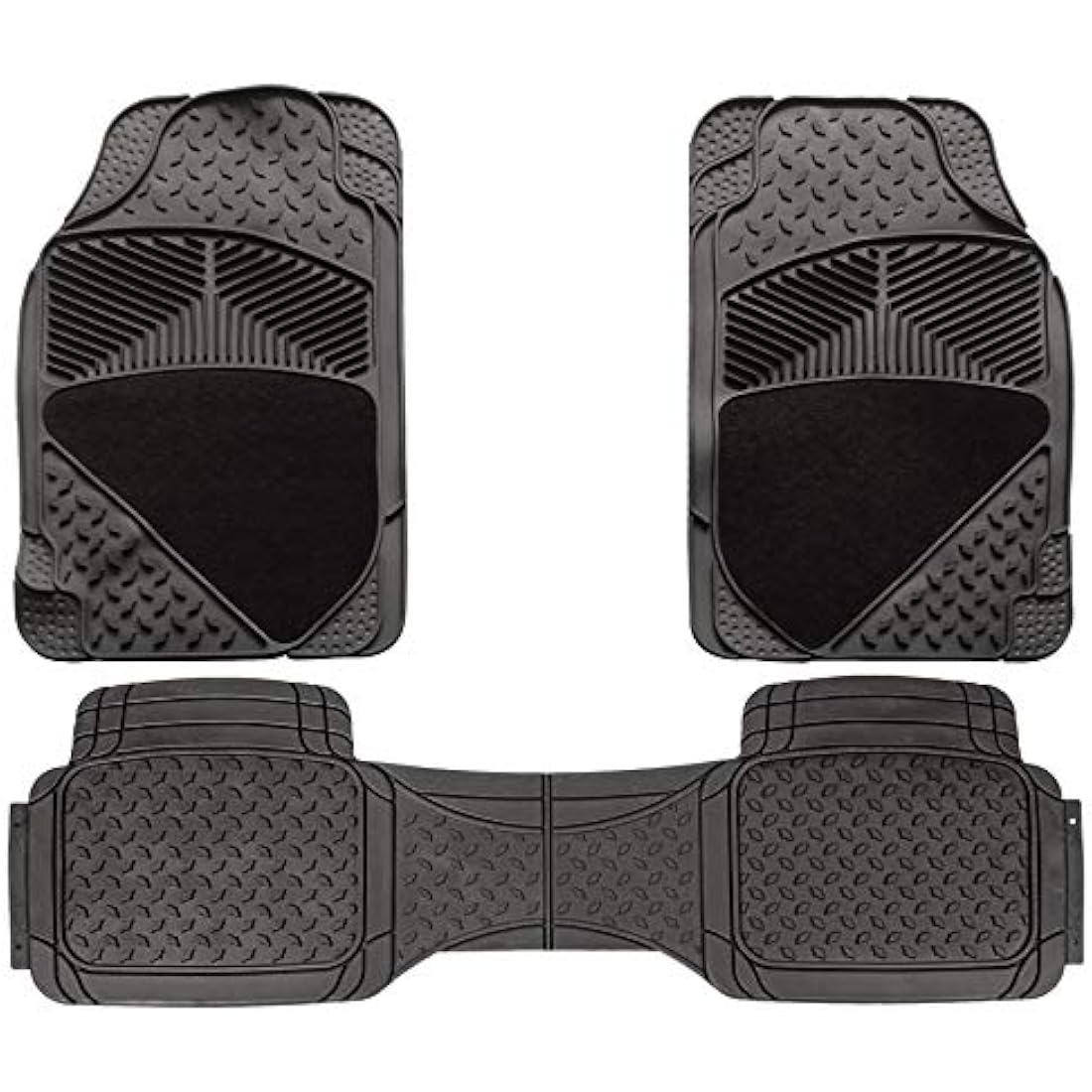 Universal Waterproof Heavy Duty Rubber Car Floor Mats – 3pc