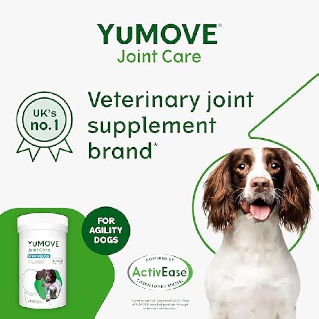 YuMOVE Working Dog Joint Supplement – Glucosamine & Chondroitin, 480 Tabs