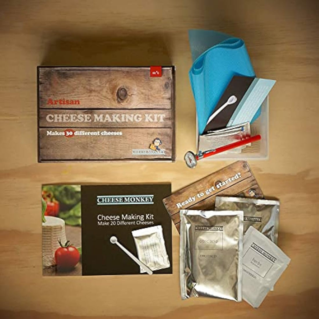 Artisan Cheese Making Kit – DIY Set for 30 Cheese Varieties
