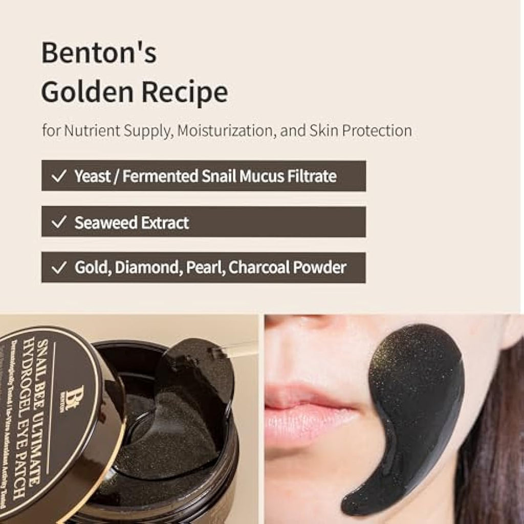 Benton Snail Bee Ultimate Hydrogel Eye Patch | Hydrating & Cooling - 60pcs