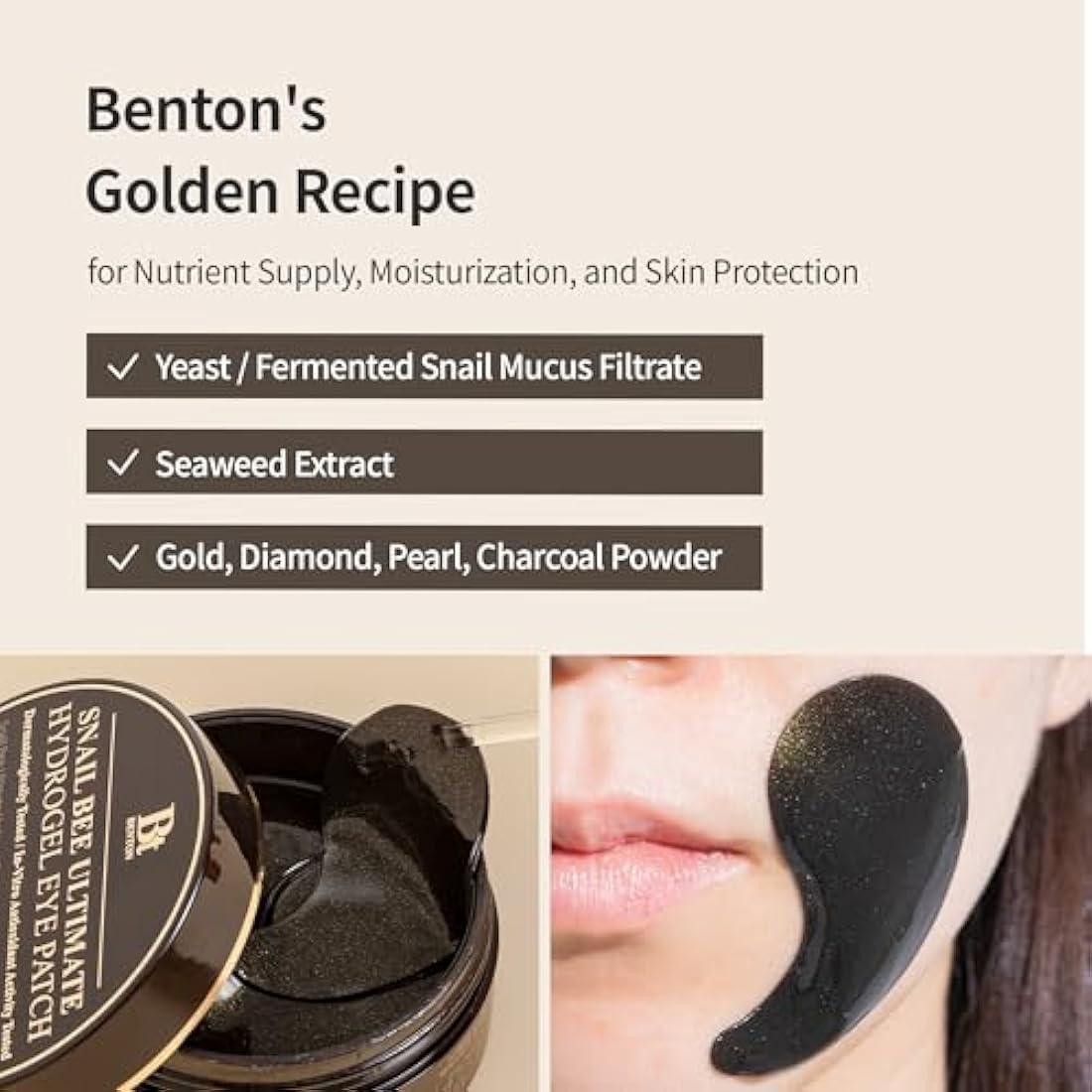 Benton Snail Bee Ultimate Hydrogel Eye Patch | Hydrating & Cooling - 60pcs