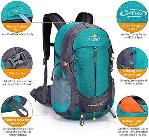 G4Free 35L Waterproof Hiking Backpack | Outdoor Trekking Daypack