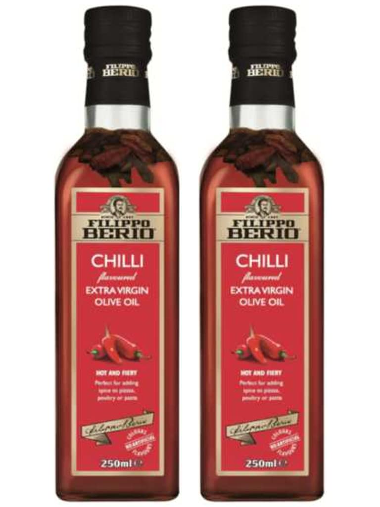 Filippo Berio Chilli Extra Virgin Olive Oil - Infused Spicy Oil (2 x 250ml)