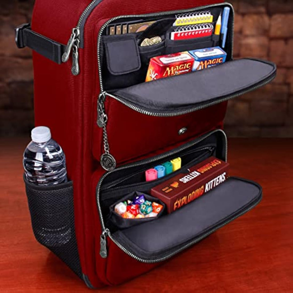 ENHANCE MTG Backpack – TCG Card Storage & Deck Box Organizer (Dragon Red)