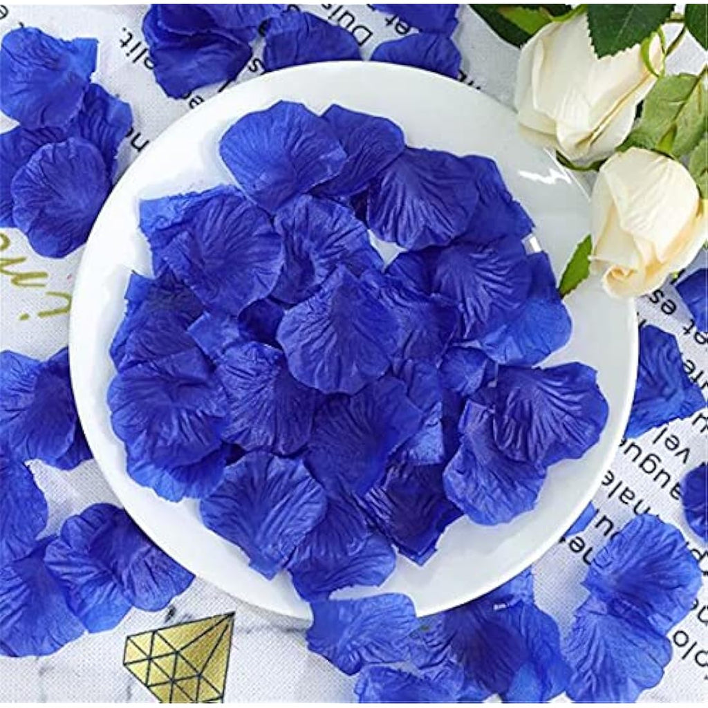 1000pcs Artificial Silk Rose Petals for Wedding - Dark Blue