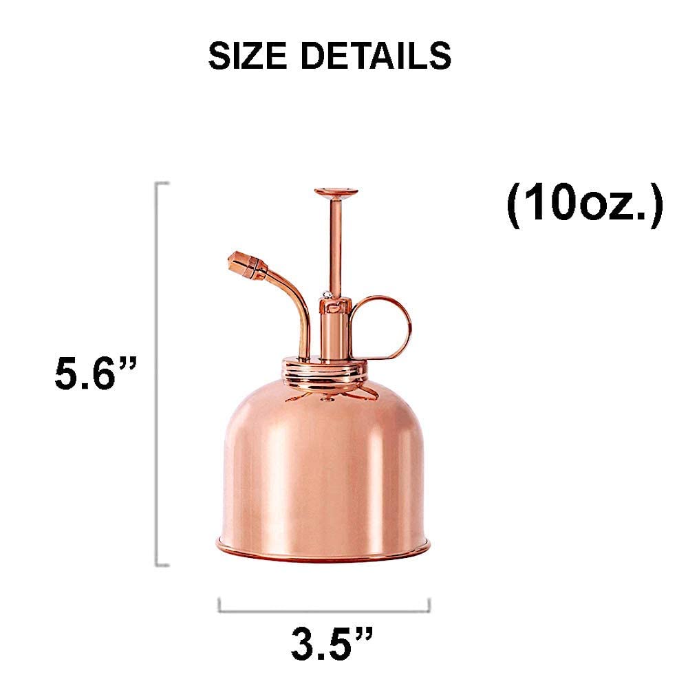 Jolof Store Copper Indoor Plant Mister – Nickel Fine Mist Spray Bottle