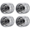 Jolof Store 1/14 Tamiya RC Tractor Metal Rear Wheel Rims - 4 Pack