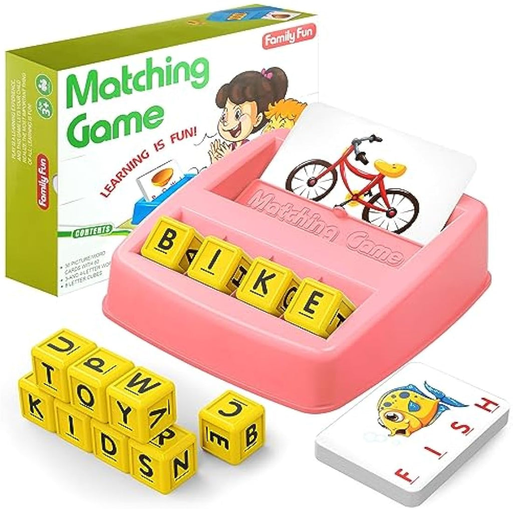 HahaGift Matching Letter Spelling Game - Montessori Educational Learning Toy