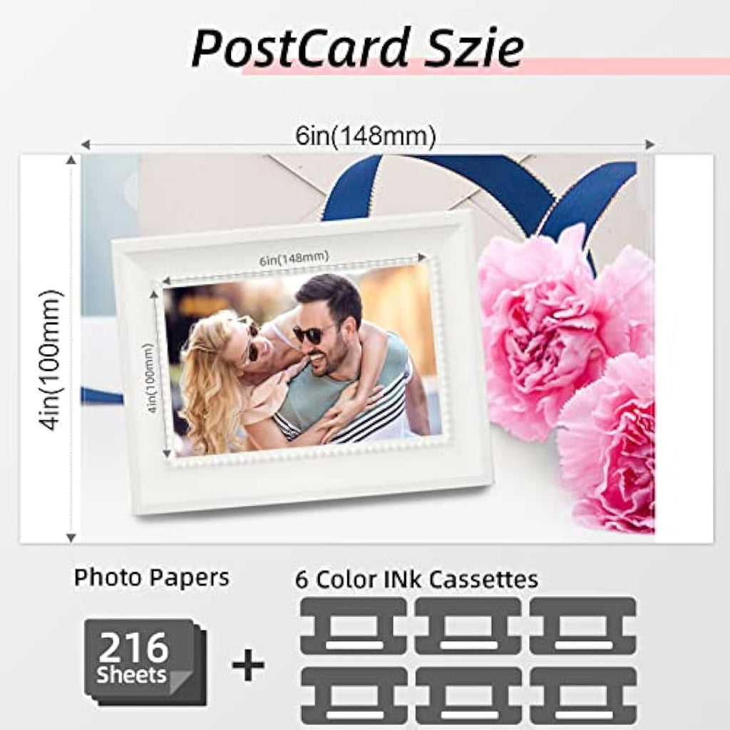 KP-108IN Photo Paper & Ink for Canon Selphy CP1500 CP1300 - 216 Sheets