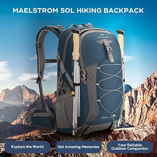 Maelstrom 50L Waterproof Hiking Backpack | Lightweight Camping Daypack