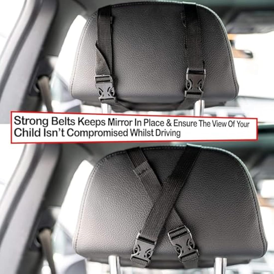 Jolof Store Baby Car Mirror | Shatterproof Rear Facing Wide View Mirror