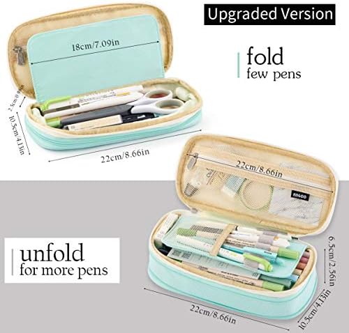 EASTHILL Large Capacity Pencil Case – High Storage School Pen Pouch