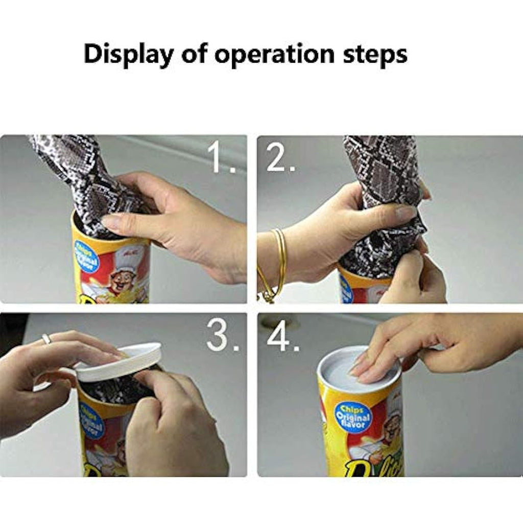 Potato Chip Snake Can Prank Toy – 2 Piece Gag Gift Set
