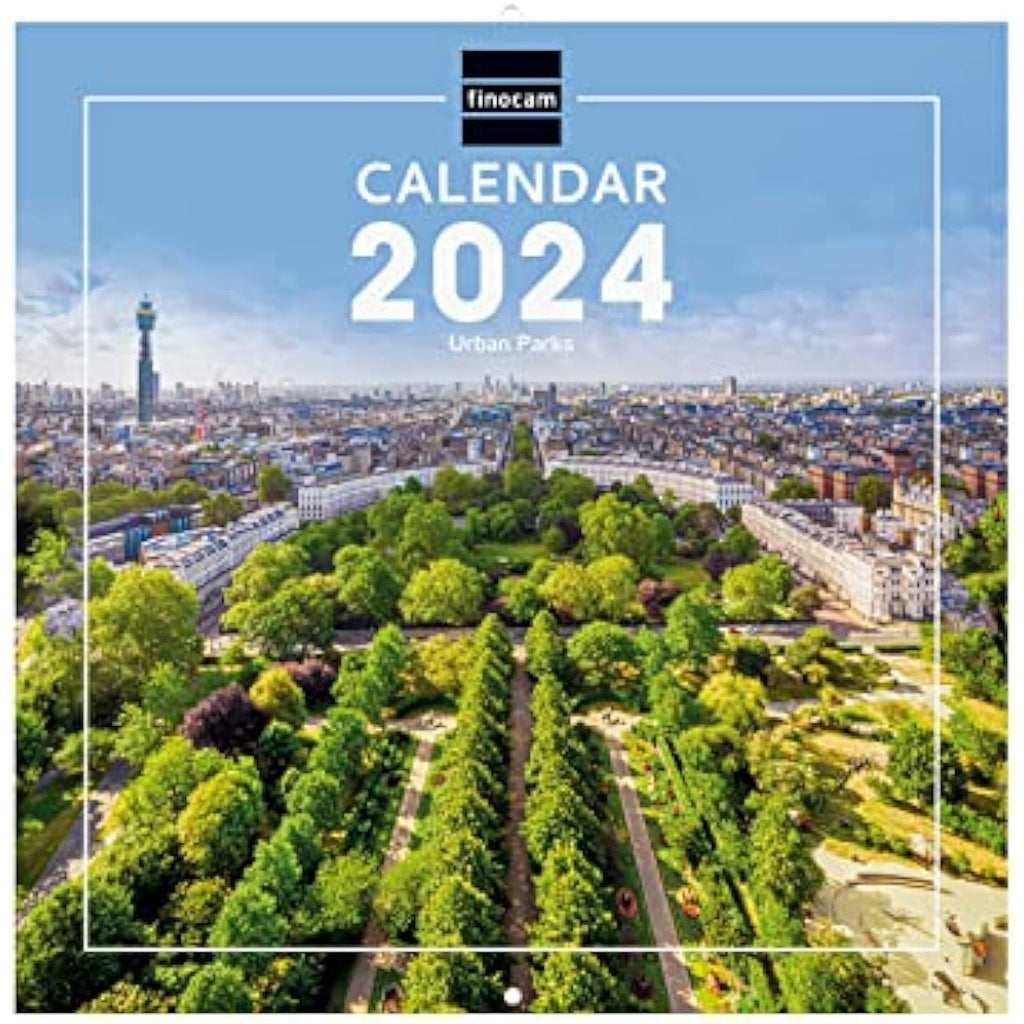 Finocam 2024 Parks International Wall Photo Calendar – 12 Month Planner