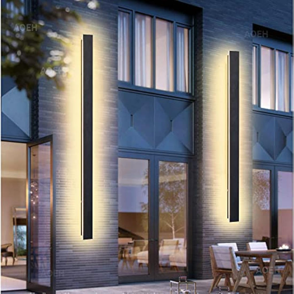 Modern LED Outdoor Wall Sconce | IP65 Waterproof Aluminum - 115cm
