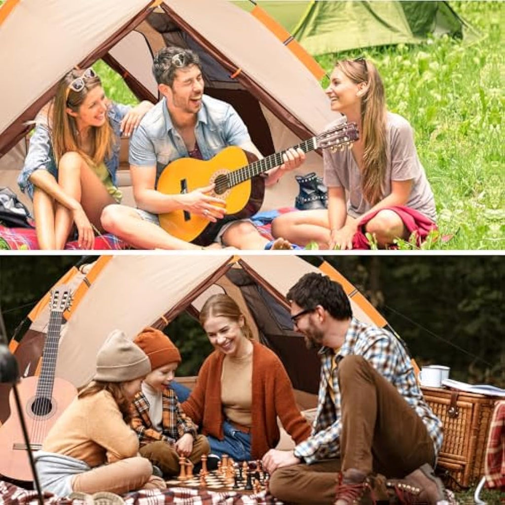 BETENST 3 Person Pop Up Camping Tent | Waterproof 2-in-1 Family Dome