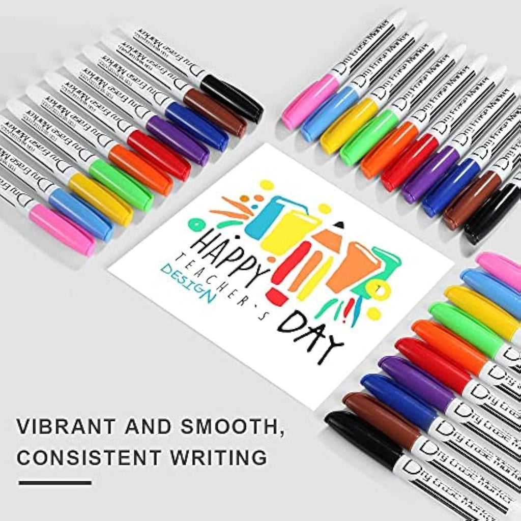 Volcanics Dry Erase Markers – 80 Pack Fine Tip Whiteboard Pens