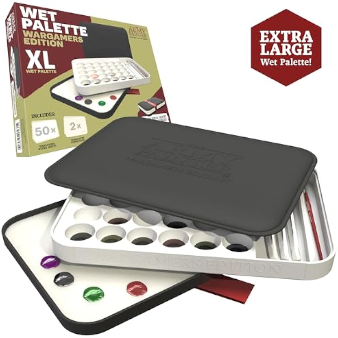 The Army Painter Wet Palette XL – Wargamers Edition for Miniatures