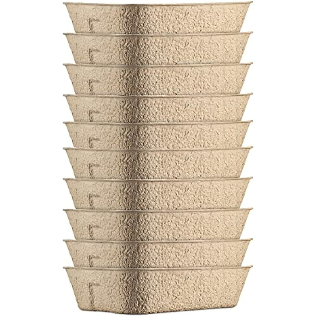 Navaris Disposable Cat Litter Trays | 10-Pack Leakproof Cardboard Liners