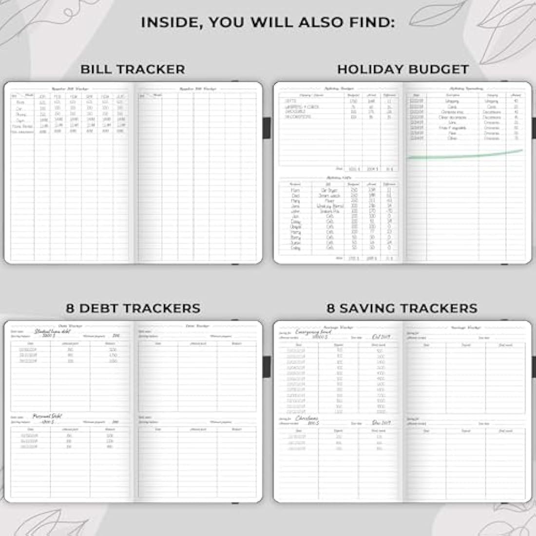 GoGirl Budget Planner – Undated A5 Financial Organizer & Expense Tracker
