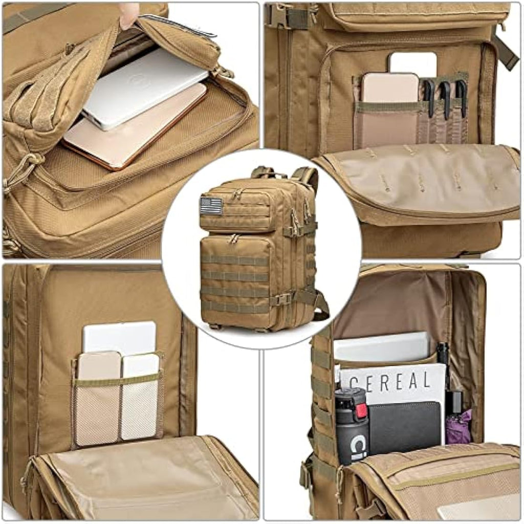 G4Free 40L Tactical Molle Backpack – Durable 1000D Hiking Assault Pack