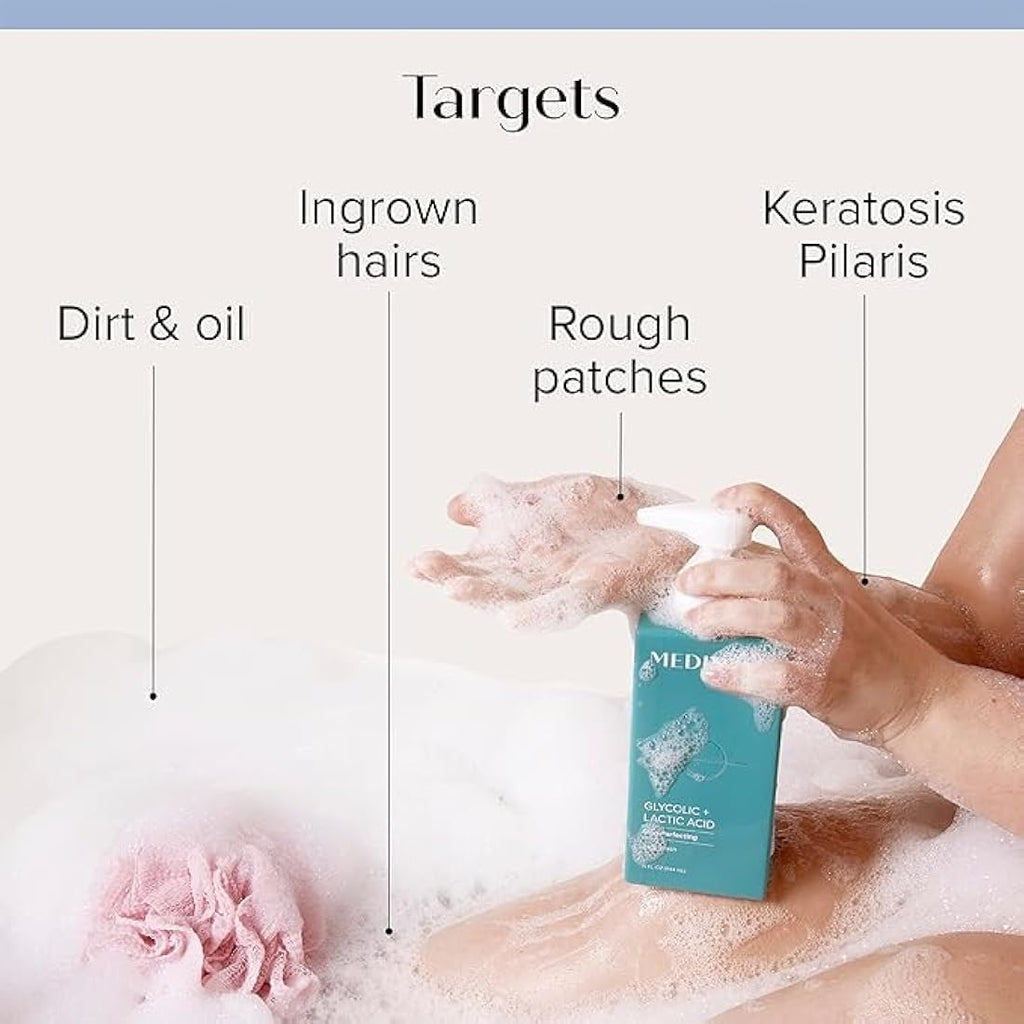 Glycolic Acid Exfoliating Body Scrub & KP Bump Eraser Set