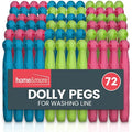 72pk Dolly Pegs – Heavy Duty Plastic Laundry Clips