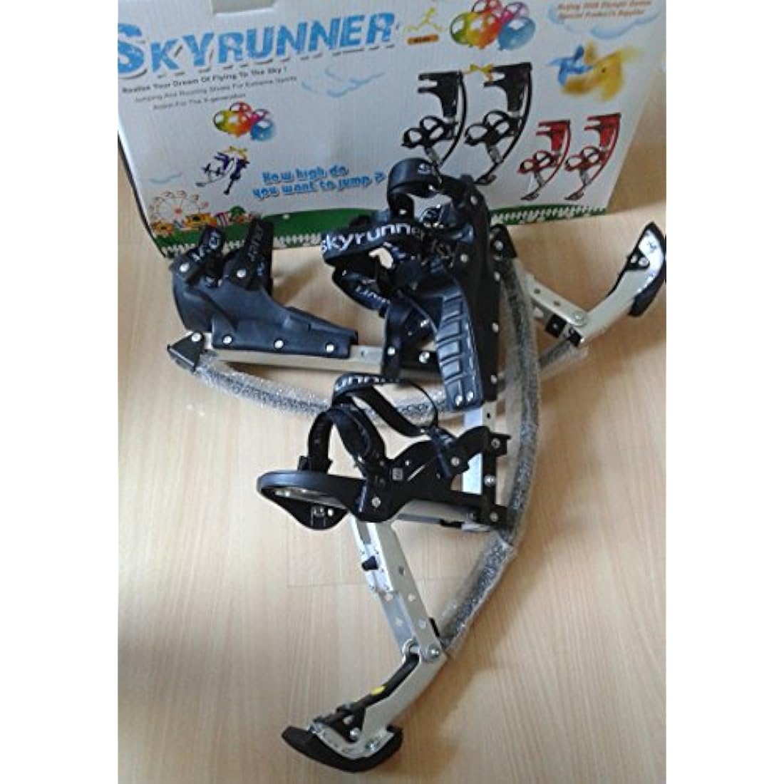 Skyrunner Kids Kangaroo Jumping Stilts – 30-50kg Aluminum Pogo Shoes
