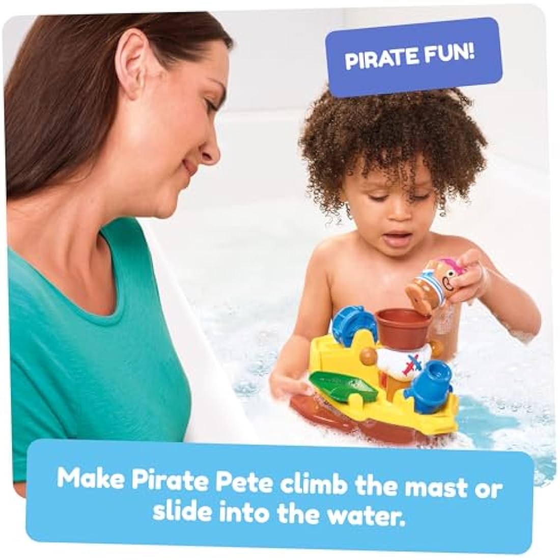 Toomies Pirate Ship Bath Toy – Educational Water Play Set for Toddlers