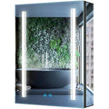 Tokvon Rivulet LED Bathroom Mirror Cabinet with Shaver Socket & Demister
