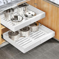 Kitstorack Pull Out Cabinet Organizer | Extendable Metal Sliding Drawer