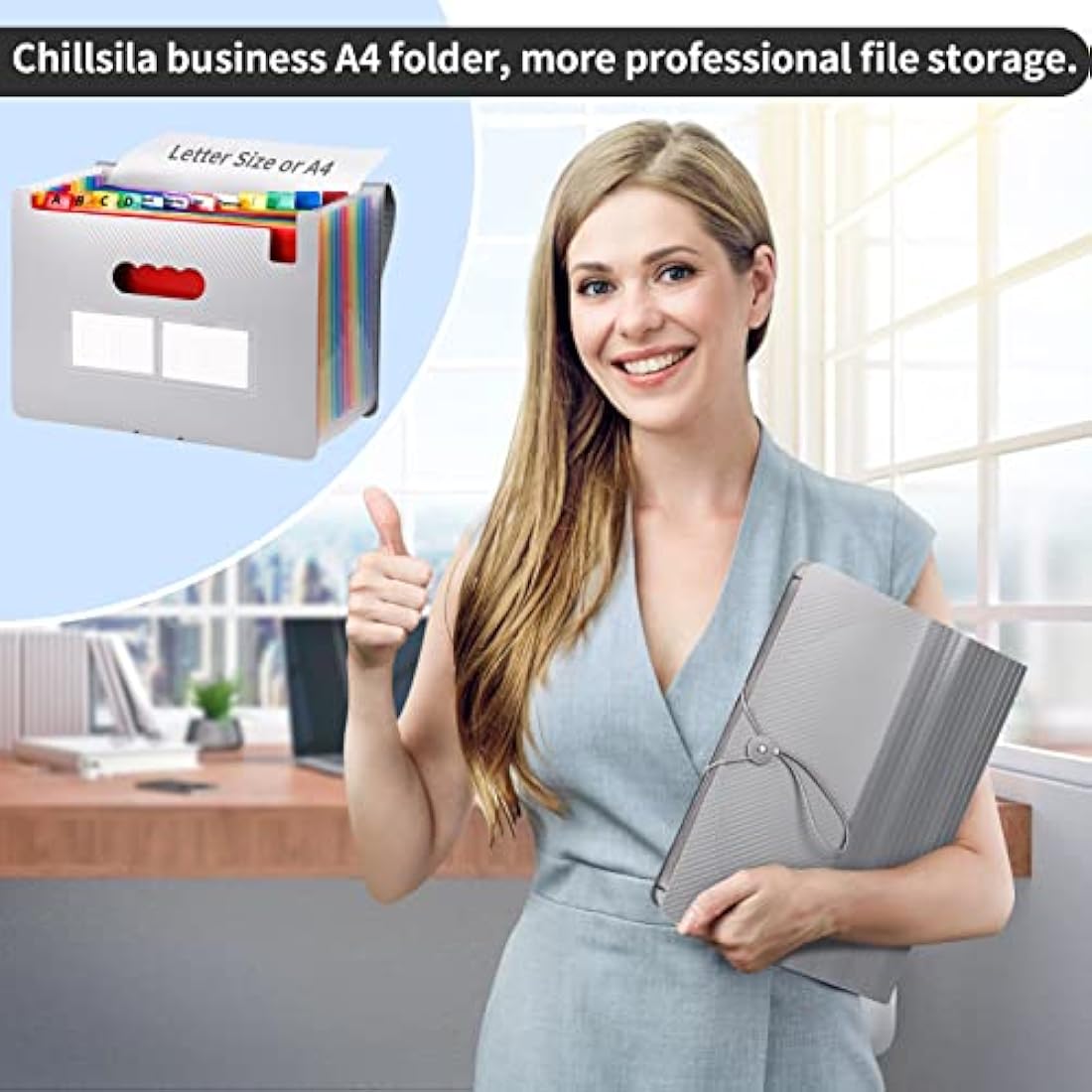 Expanding File Organiser | 24 Pockets A4 Document Folder