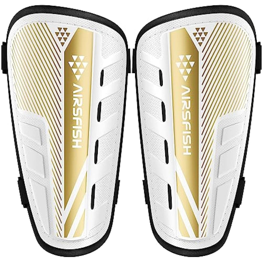 AirsFish Kids Football Shin Guards - CE Certified Soccer Shin Pads