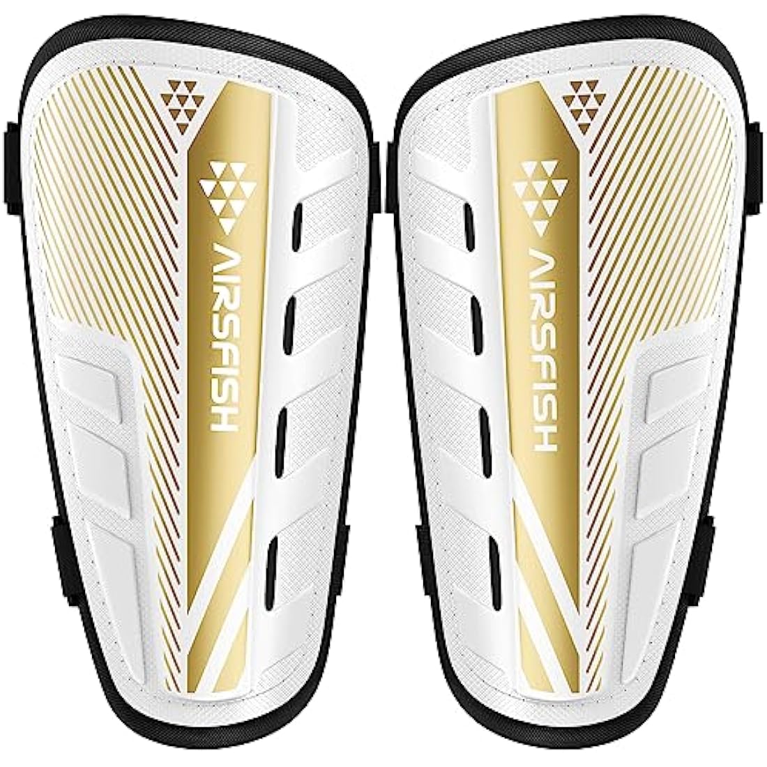 AirsFish Kids Football Shin Guards - CE Certified Soccer Shin Pads