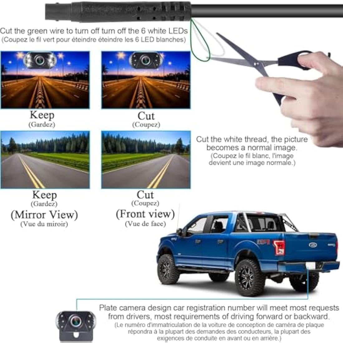 Tomoia T1 HD 1080P Backup Camera Kit | 4.3" Monitor & IP69 Waterproof