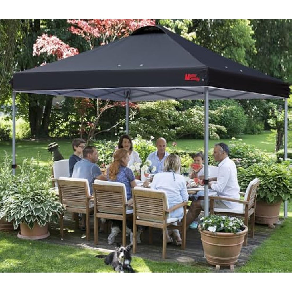 MASTERCANOPY 3x3M Pop-up Gazebo Tent | UV Protected Outdoor Canopy, Black