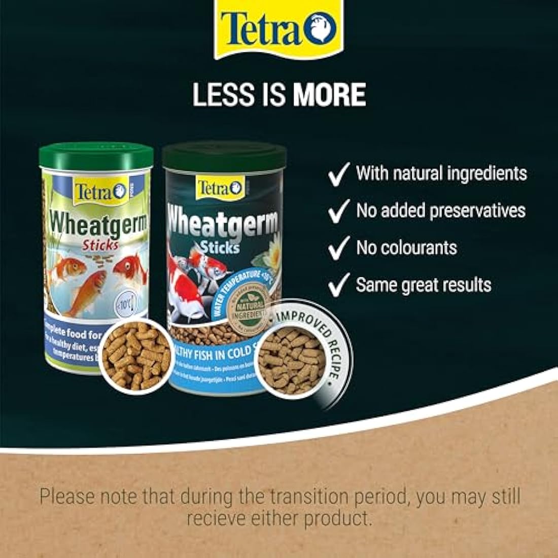 Tetra Wheatgerm Pond Fish Food Sticks – 1.4kg Cold Weather Feed