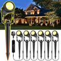 GreenClick LED Garden Spike Lights – 6 Pack Mains Powered IP65 Warm White