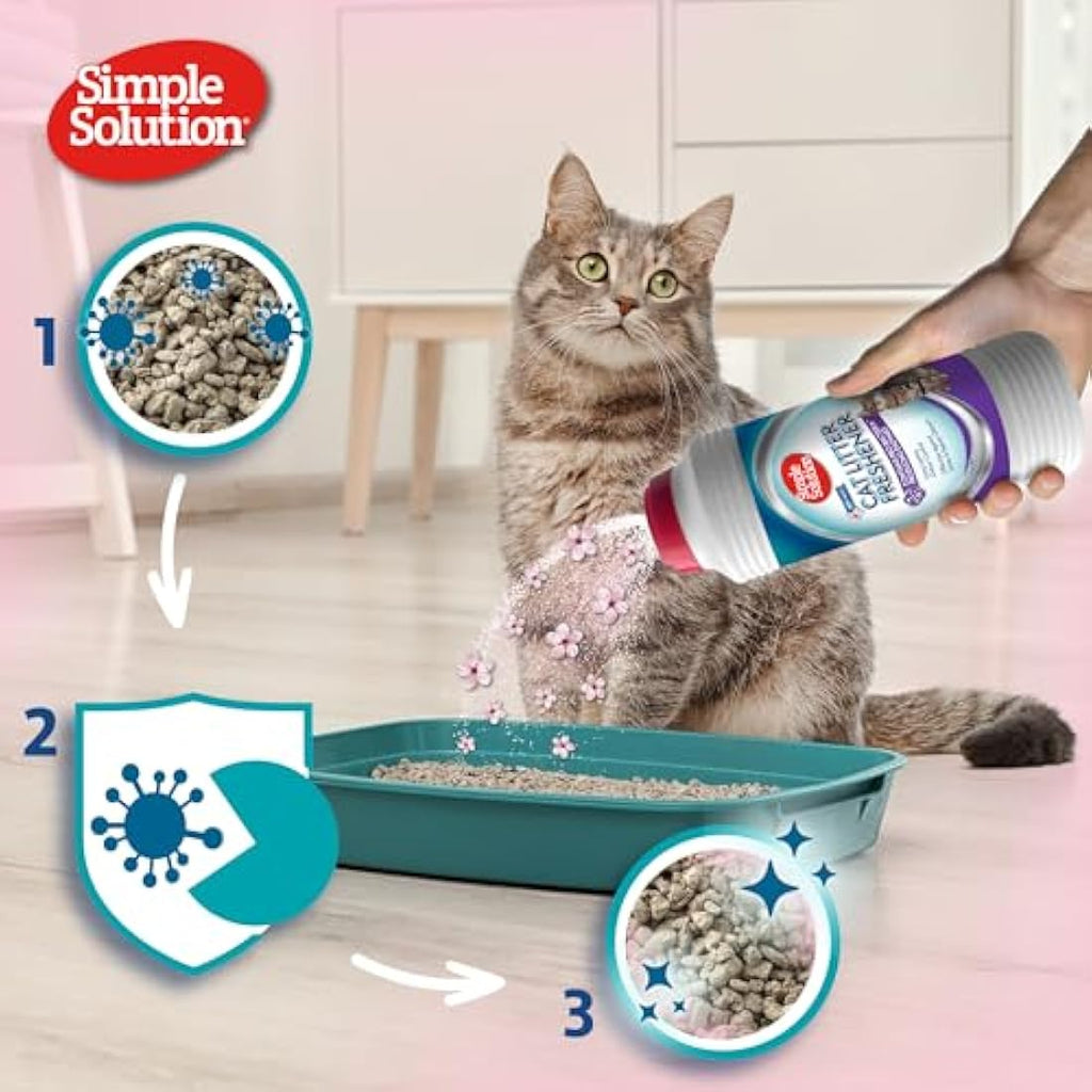 Simple Solution Cat Litter Freshener – Enzymatic Odour Eliminator 600g