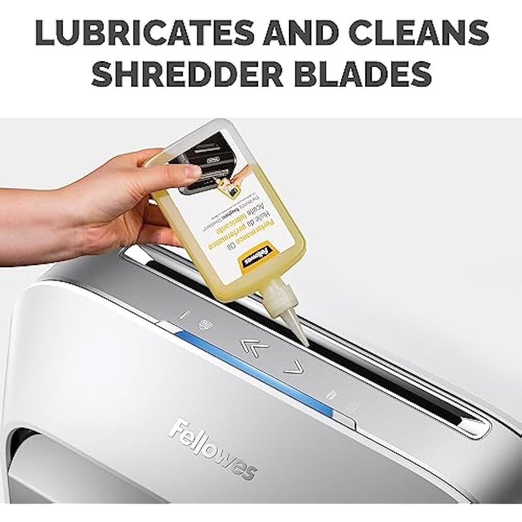 Fellowes Shredder Oil | 355ml Lubricant for Cross & Micro-Cut Shredders