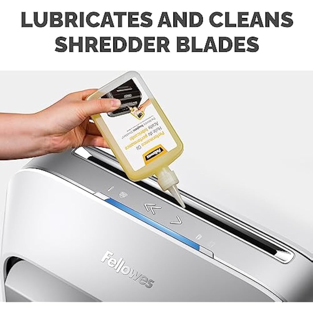 Fellowes Shredder Oil | 355ml Lubricant for Cross & Micro-Cut Shredders