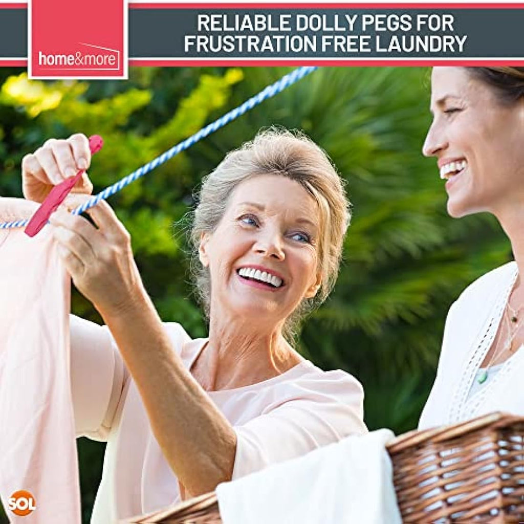 72pk Dolly Pegs – Heavy Duty Plastic Laundry Clips