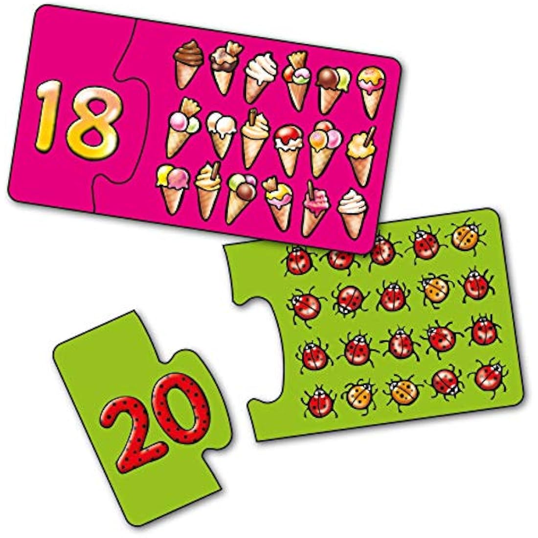 Orchard Toys Match and Count Jigsaws – Educational Number Puzzles for Ages 3+