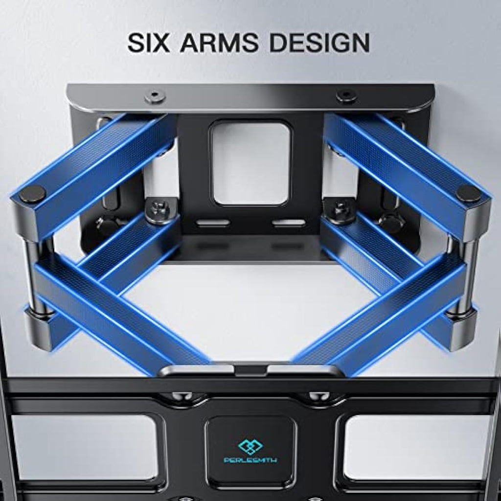PERLESMITH Full Motion TV Wall Mount | Swivel Tilt for 26-70 Inch TVs