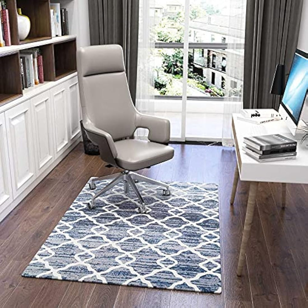 DIKILONG Luxury Office Chair Mat – 120x90cm Non-Slip Carpet Protector