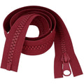 32" 81cm Wine Chunky Zip - Heavy-Duty Open-Ended Separating - image 1